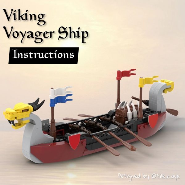 VIKING VOYAGER Medieval Theme Sailing Boat MOC 109507 1 - MOULD KING