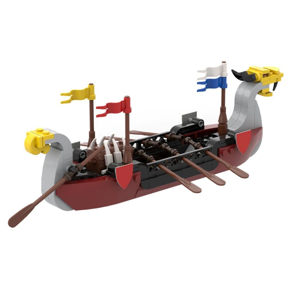 MOC-109507 VIKING VOYAGER Medieval Theme Sailing Boat With 201 Pieces