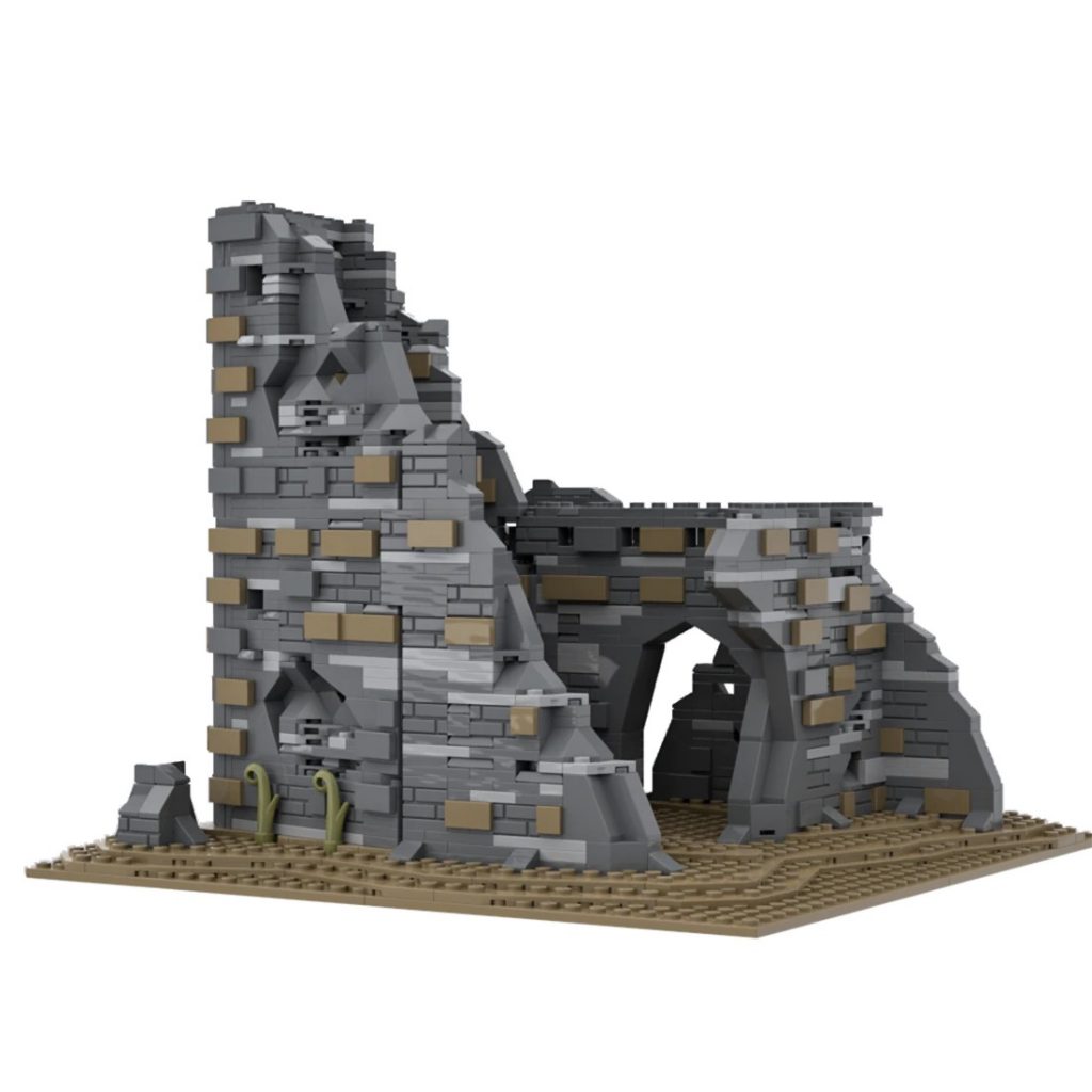 MOC-89540 Medieval Ruins Military War Scene With 2179PCS 