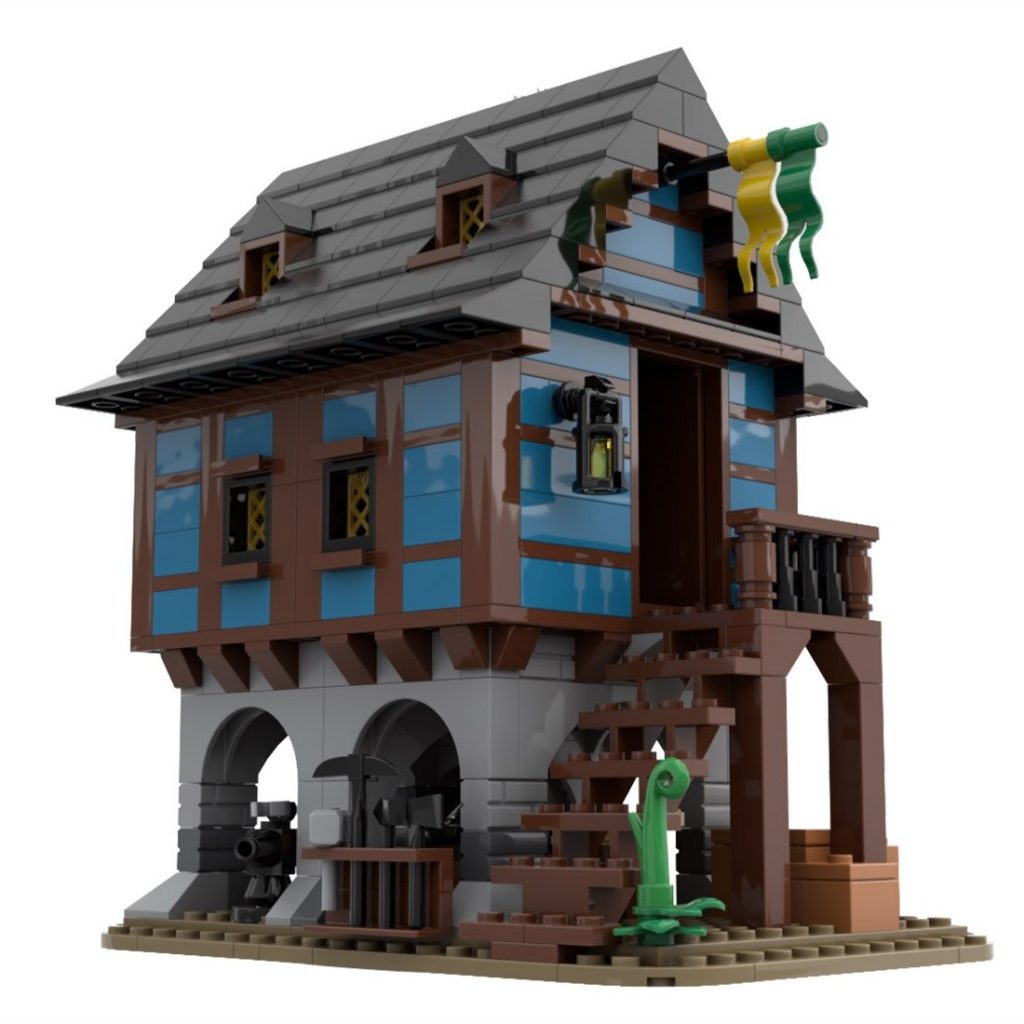 MOC-113518 Medieval Alley’s Blacksmith With 658 Pieces