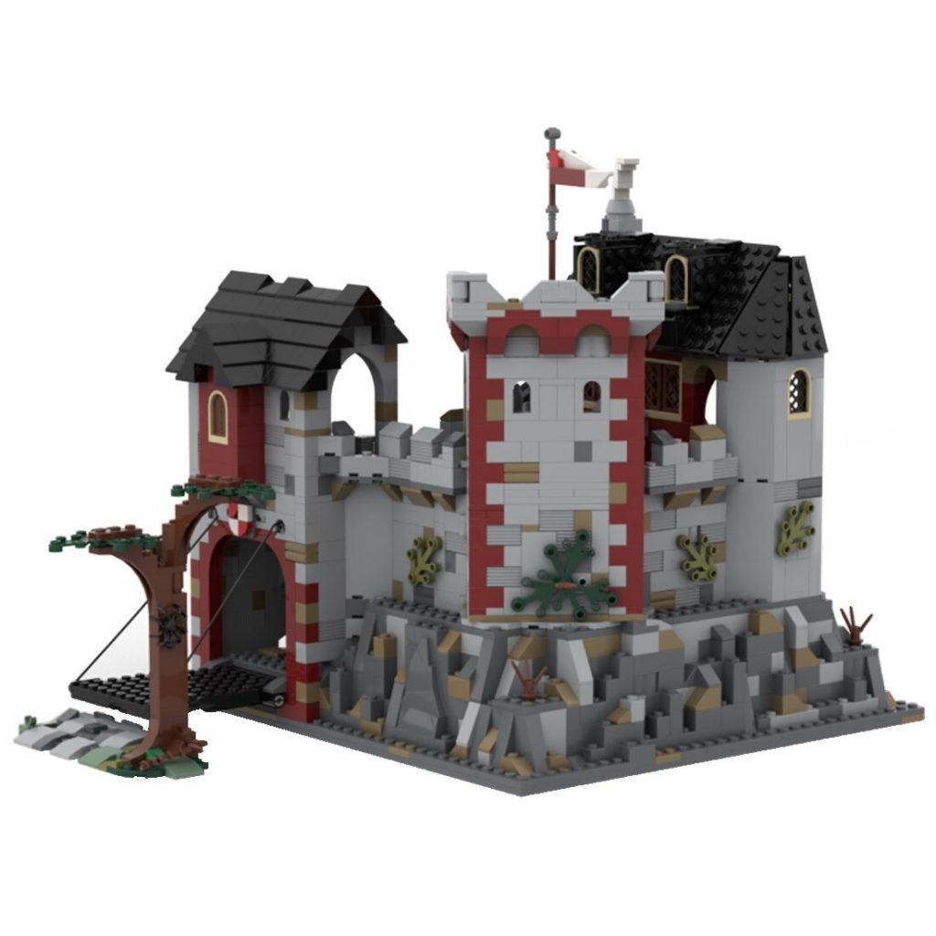 MOC-114895 Medieval Rodenstein Castle With 2027 Pieces