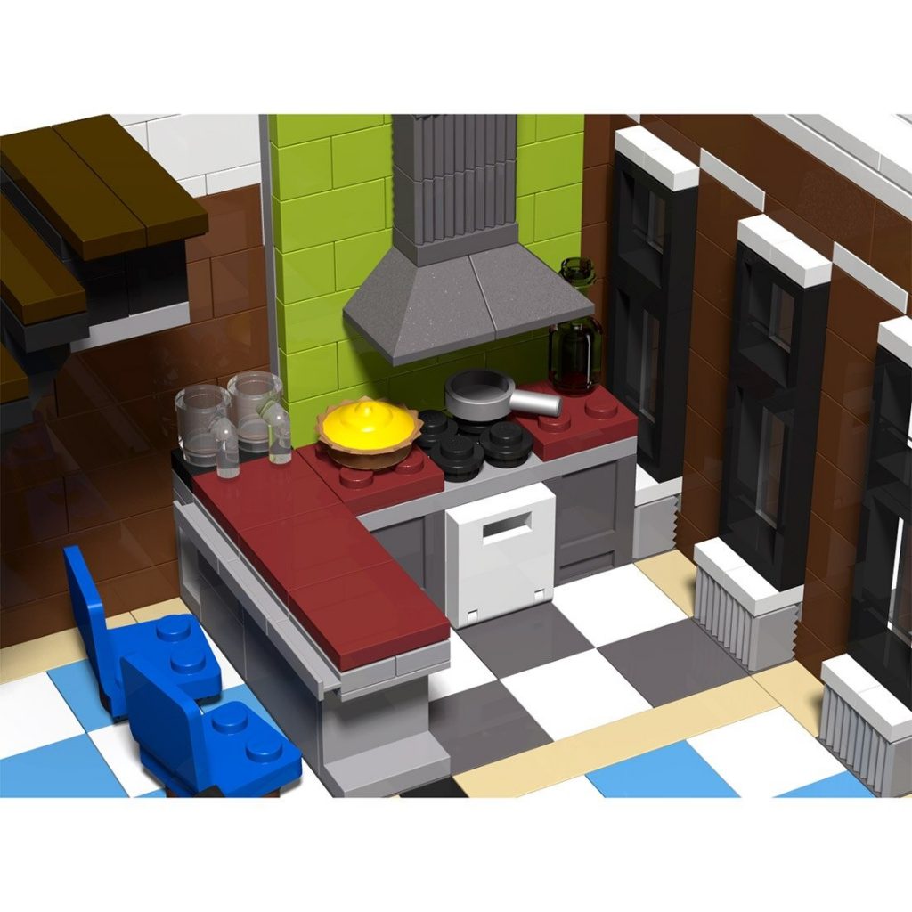 MOC-118705 Modular Corner Pub With 2851 Pieces