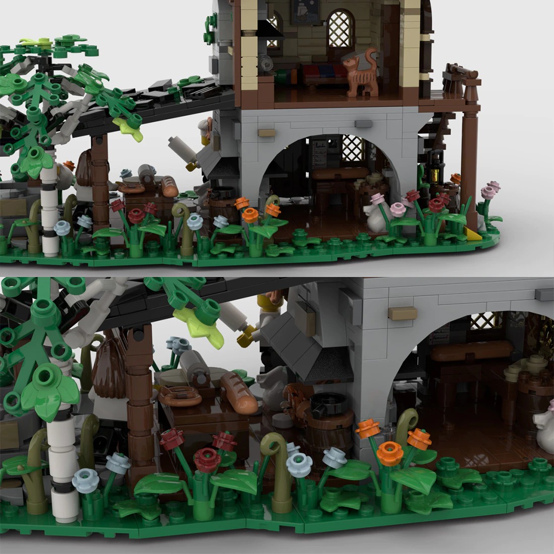 MOC-125763 Medieval Bakery With 1282PCS 