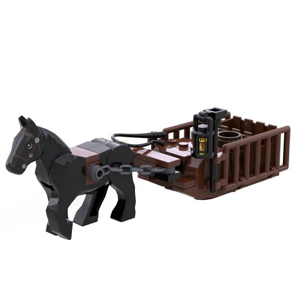authorized moc 96289 medieval horse sled main 0 - MOULD KING
