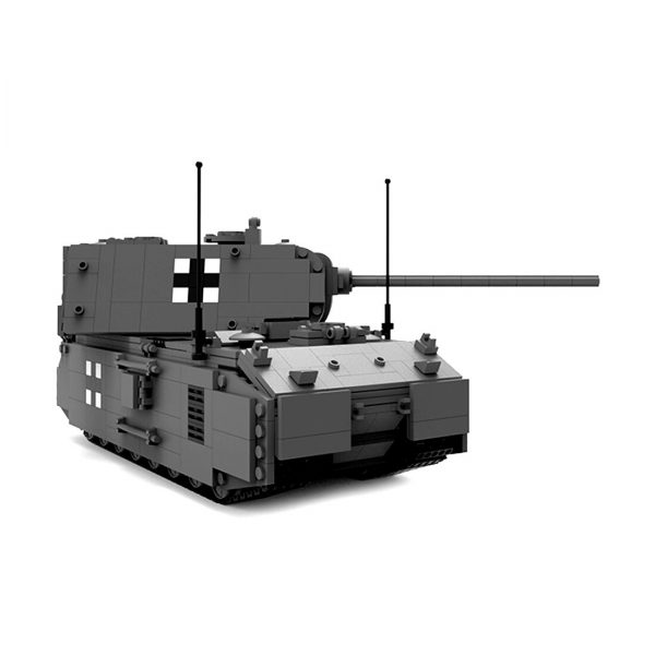 super heavy tank model diy building bloc main 3 - MOULD KING