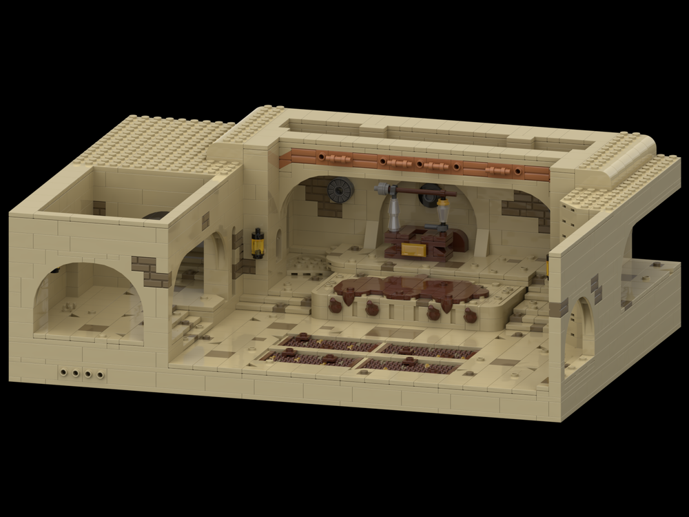 MOC-93388 Desert Throne Room With 1964 Pieces