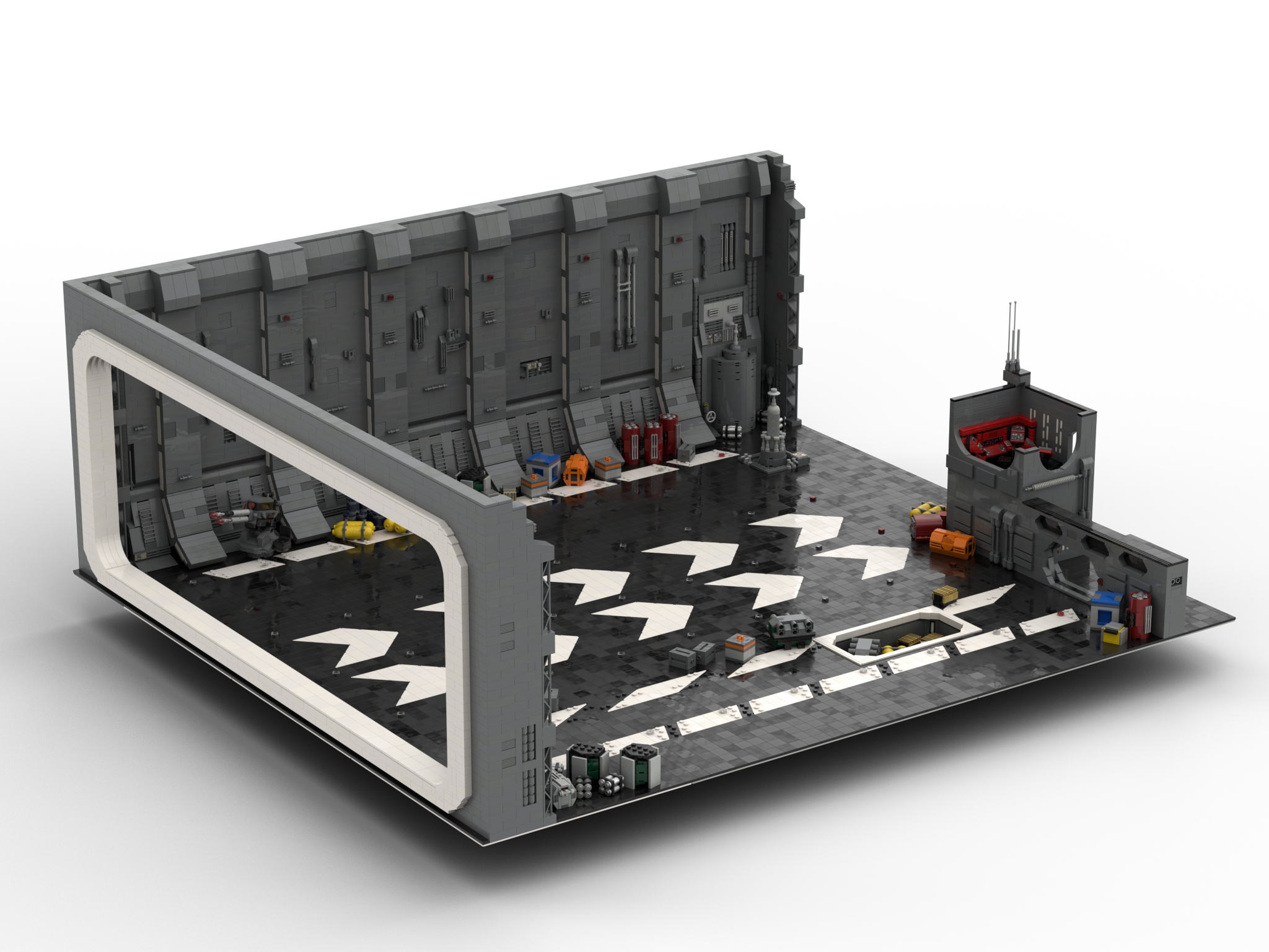 MOC-69457 Docking Bay 327 With 10061 Pieces