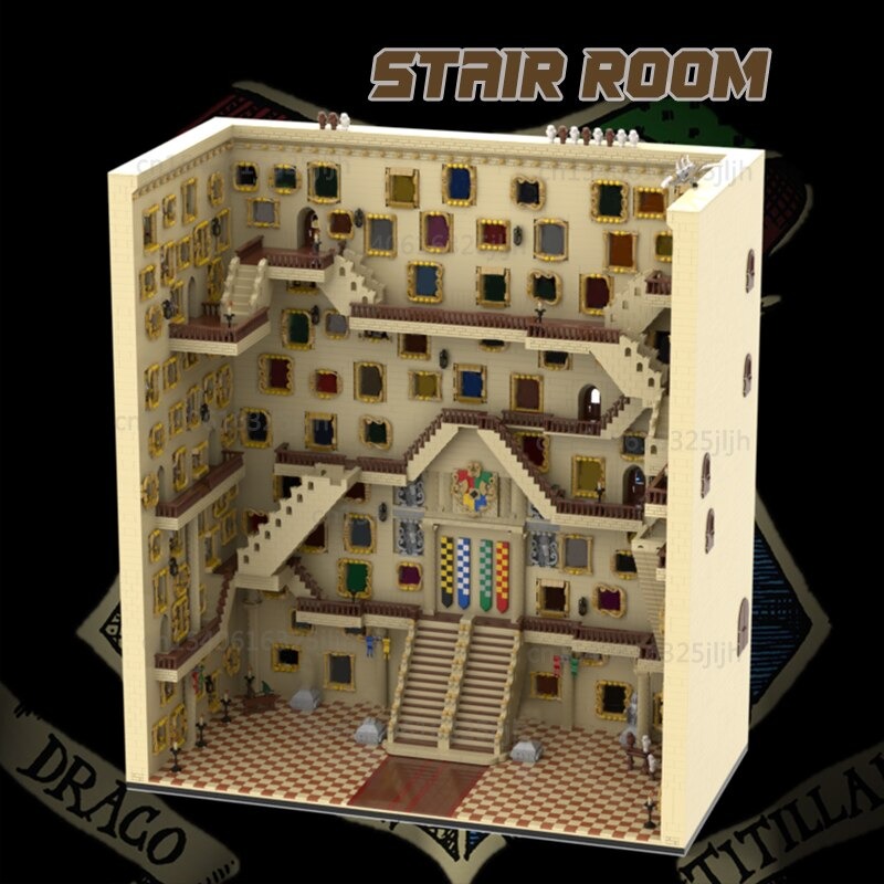 MOC-91986 Hogwart’s Stair Room With 17829 Pieces