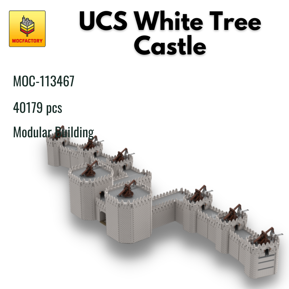 MOC-113467 UCS White Tree Castle With 40179 Pieces
