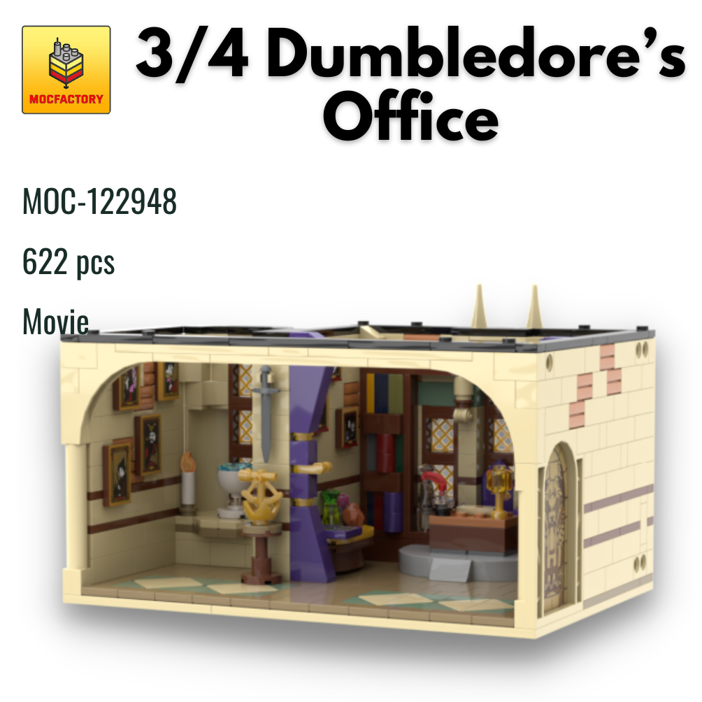 MOC-122948 3/4 Dumbledore’s Office With 622 Pieces