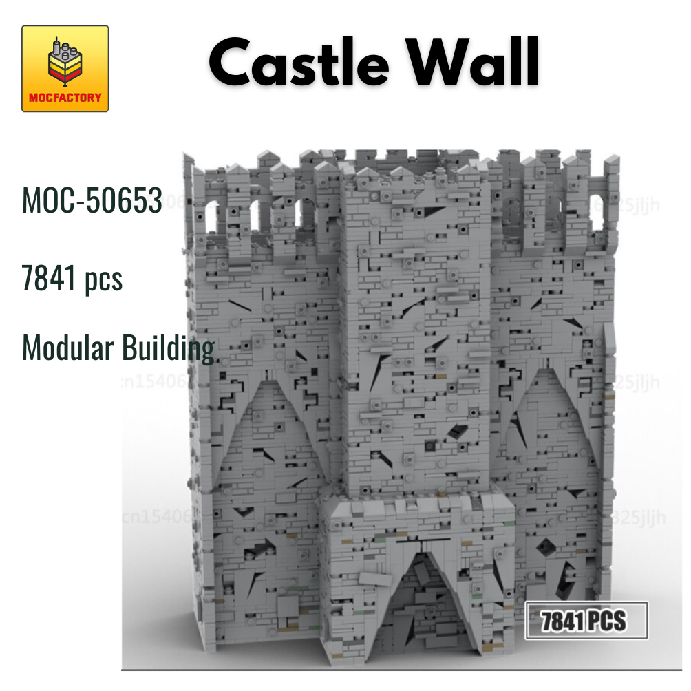 MOC 50653 Modular Building Castle Wall MOC FACTORY - MOULD KING
