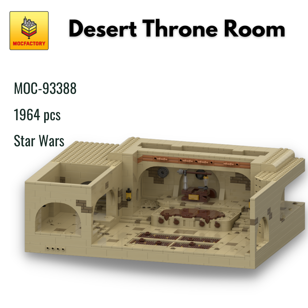 MOC 93388 Star Wars Desert Throne Room MOC FACTORY - MOULD KING