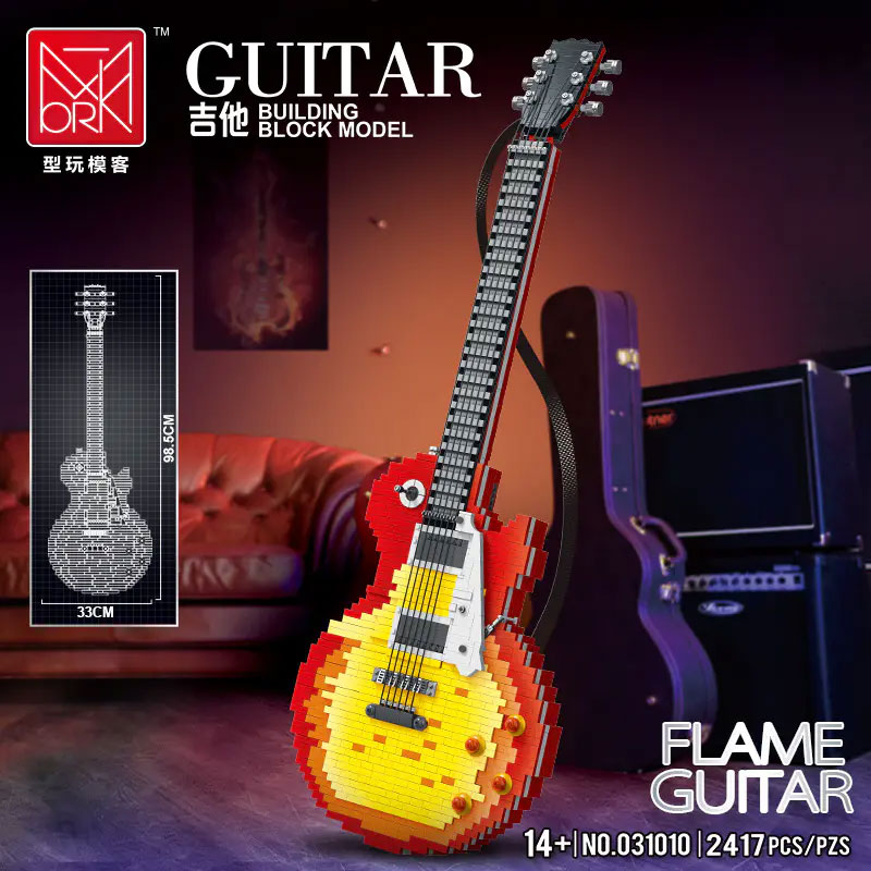 Mork 031010 Flame Guitar With 2502 Pieces