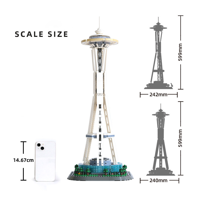 WANGE 5238 Creator Expert Space Needle Tower 5 - MOULD KING