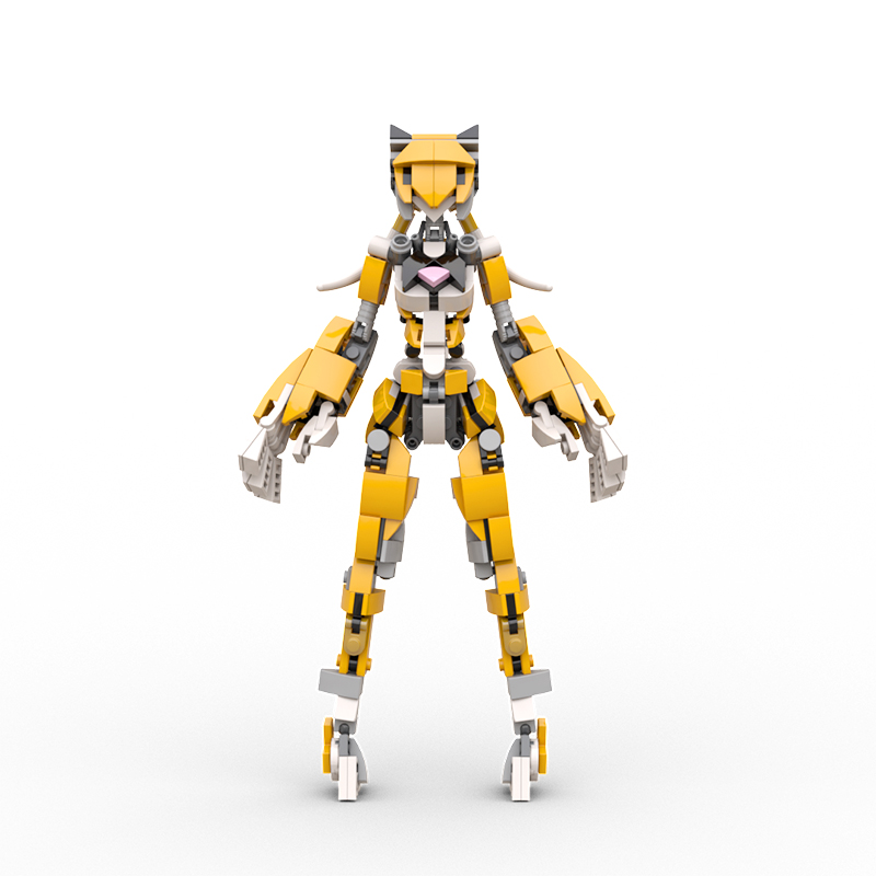 MOC Factory 89461 Robot Mobile Suit Tiger Girl with 314 Pieces | MOULD KING
