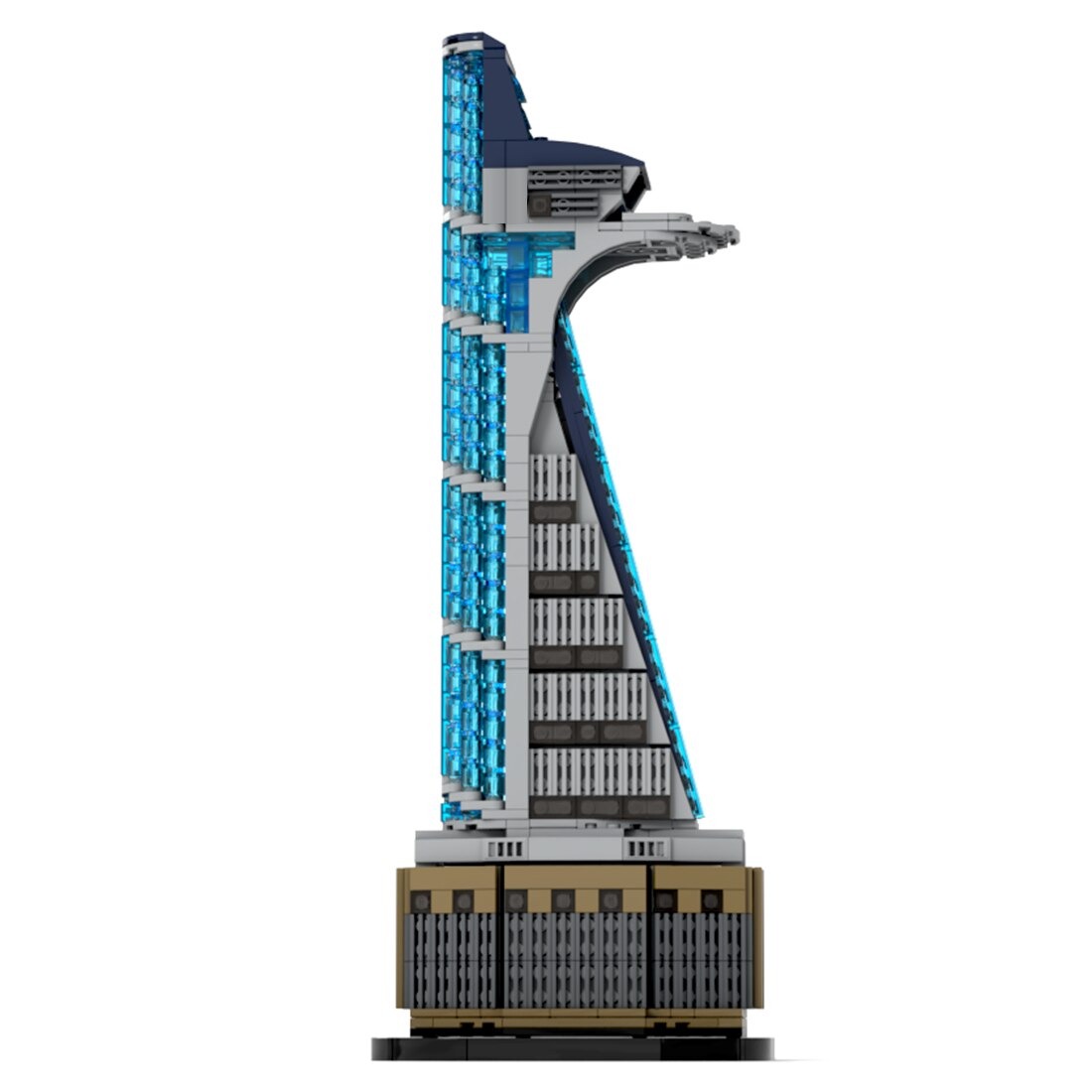 authorized moc 76420 stark tower sci fi main 1 - MOULD KING