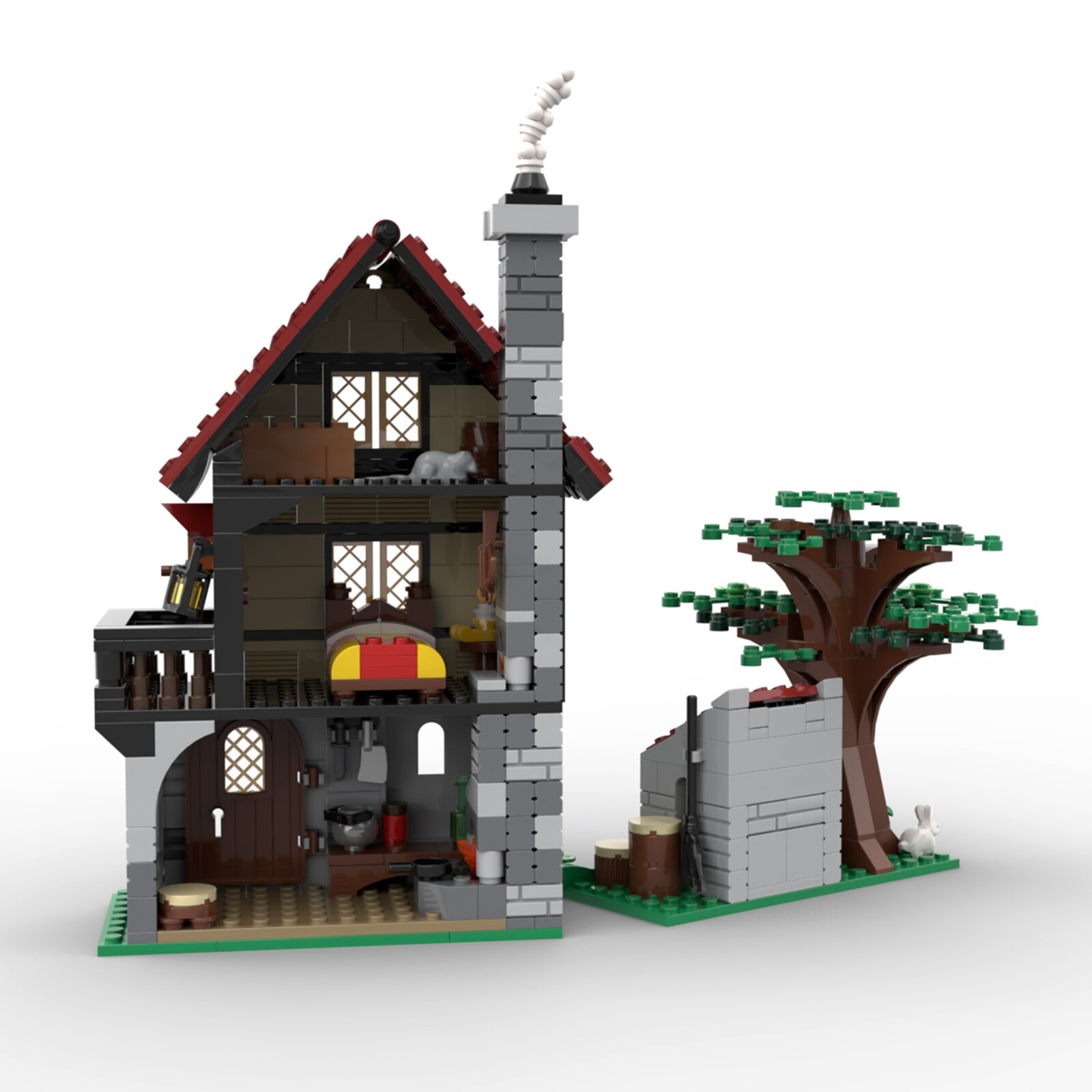 authorized moc 82740 medieval house 524 p main 2 - MOULD KING