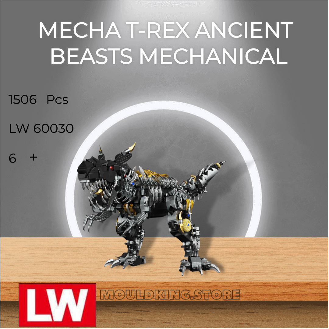 boom Solformørkelse Integration LW 60030 Mecha T-Rex Ancient Beasts Mechanical with 1506 Pieces | MOULD KING