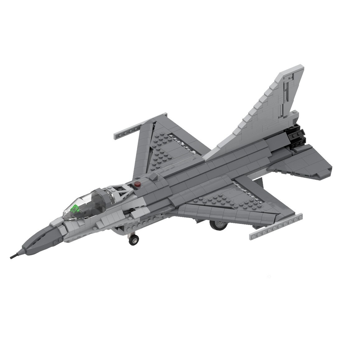 authorized moc 45041 f 16 fighting falco main 0 - MOULD KING