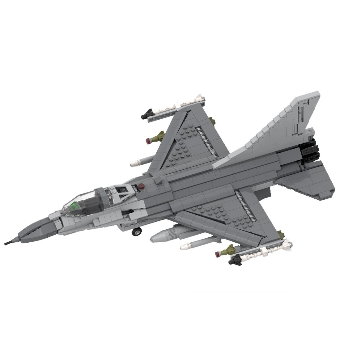 authorized moc 45041 f 16 fighting falco main 1 - MOULD KING