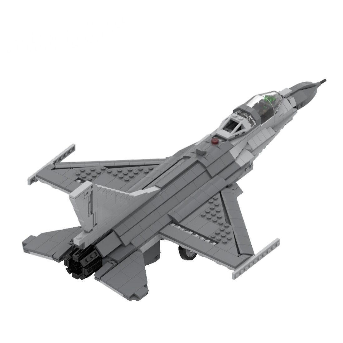 authorized moc 45041 f 16 fighting falco main 3 - MOULD KING