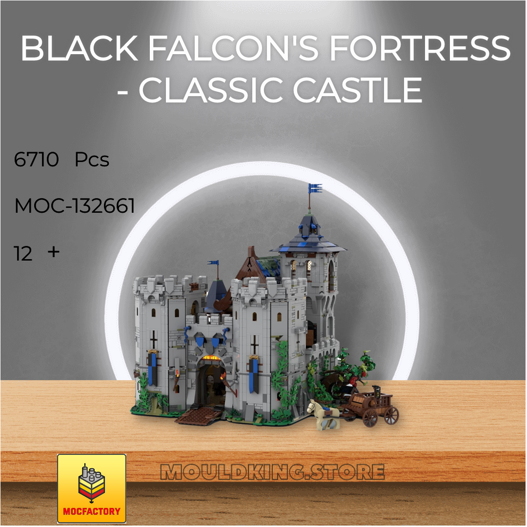 MOC Factory 132661 Black Falcon's Fortress - Classic Castle with 6710 ...
