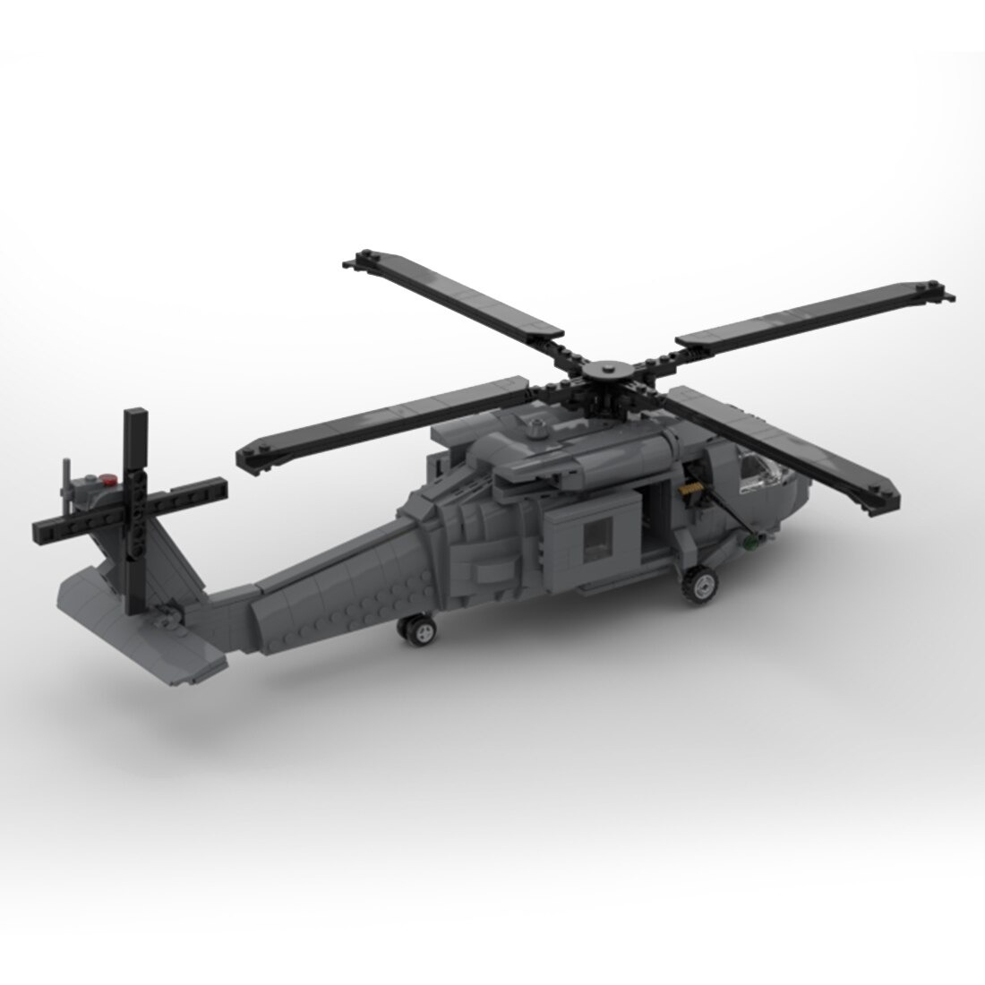 moc 127128 military helicopter diy build main 2 - MOULD KING
