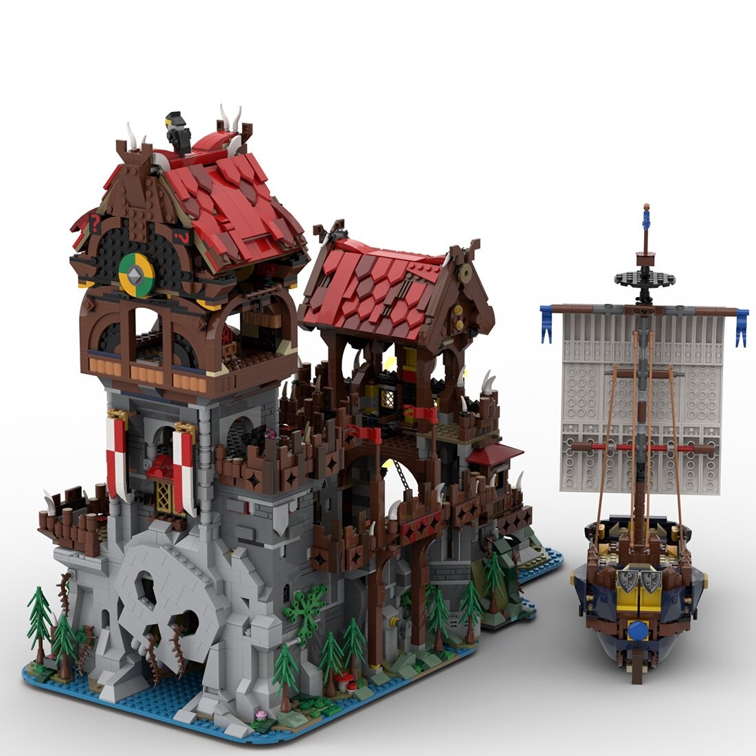 moc 136695 wolfpack tower medieval shi main 2 - MOULD KING