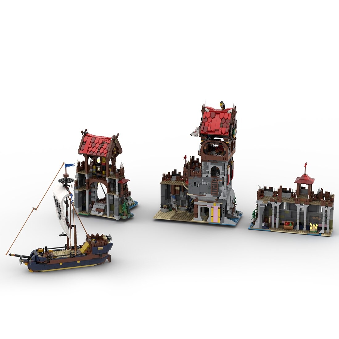 moc 136695 wolfpack tower medieval shi main 5 - MOULD KING