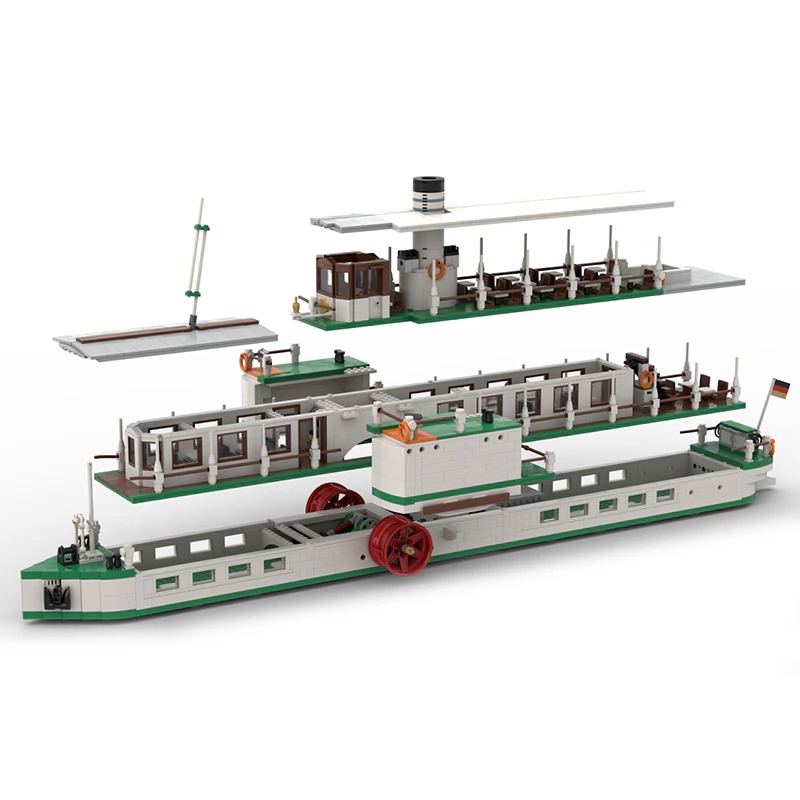 moc building blocks ship model serie lar main 3 - MOULD KING