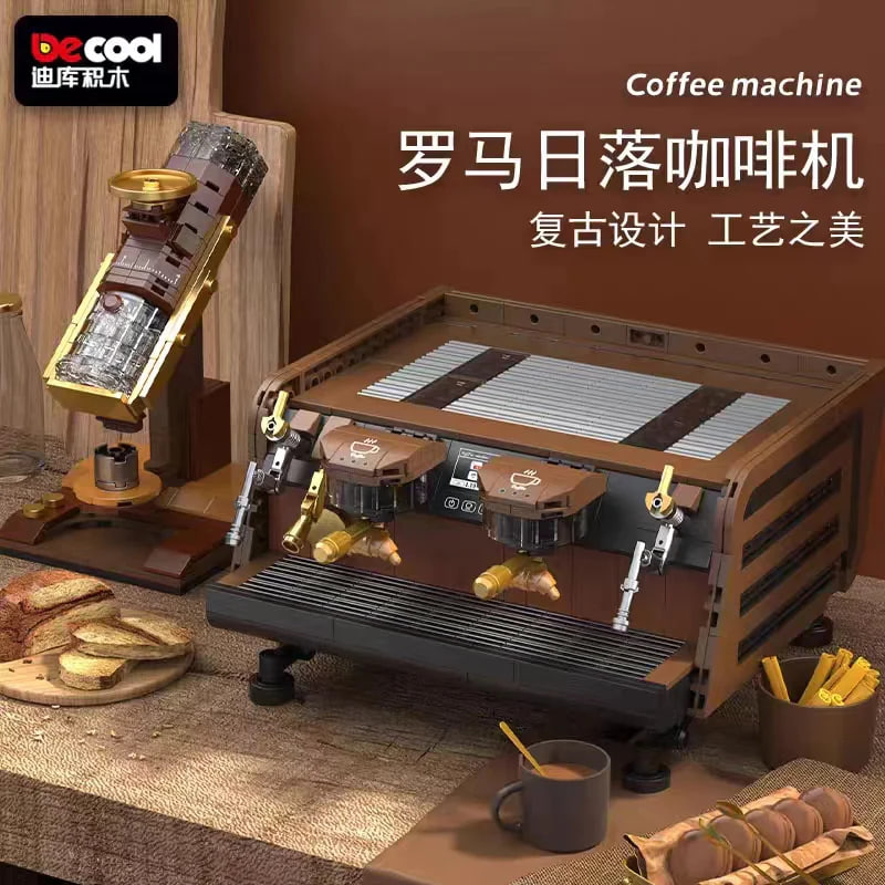 DECOOL 16804 16806 Rome Espresso Machine 3 - MOULD KING