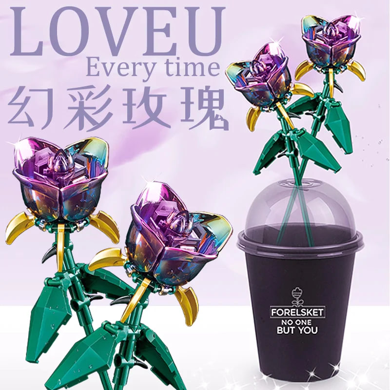 DECOOL 52034 FlowerArt Studio with Cup 3 - MOULD KING