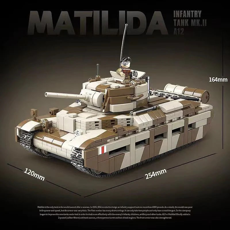 Matilida Infantry Tank MK.II A12 1 - MOULD KING