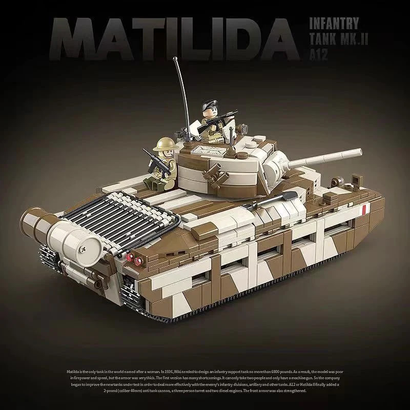 Matilida Infantry Tank MK.II A12 3 - MOULD KING