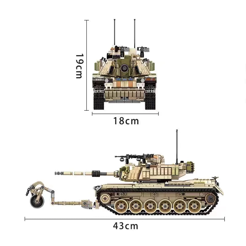 PANLOS 632004 Israeli M60 Magach Main Battle Tank 3 - MOULD KING