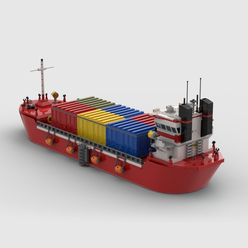 moc building blocks ship model series ur main 2 - MOULD KING