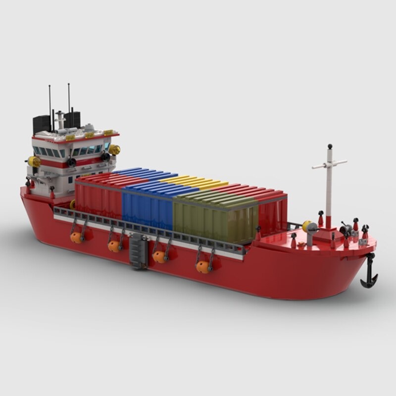 moc building blocks ship model series ur main 3 - MOULD KING