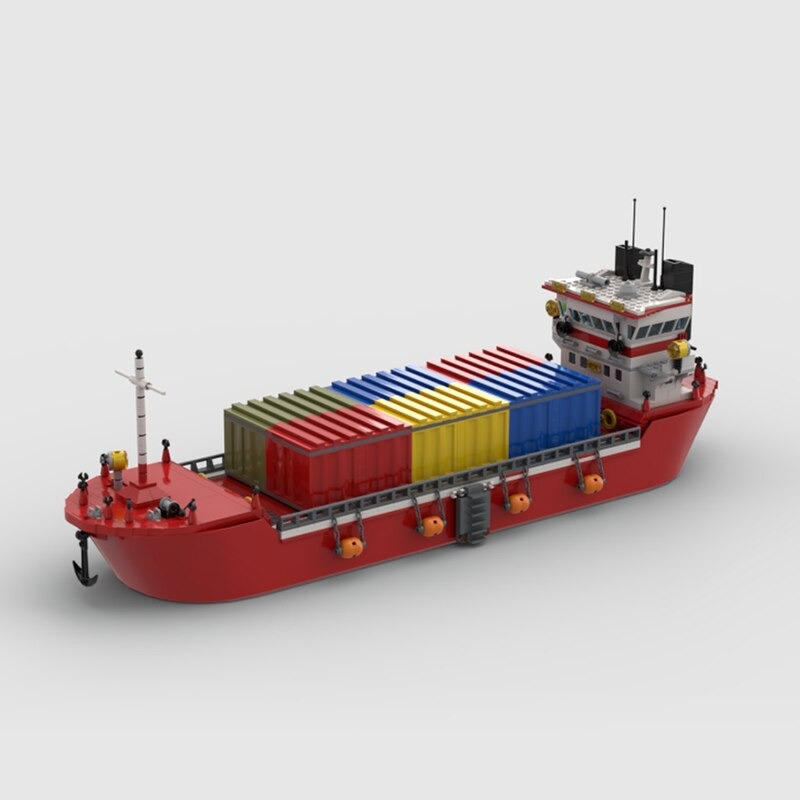 moc building blocks ship model series ur main 4 - MOULD KING