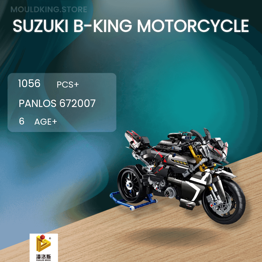 PANLOSBRICK 672007 Suzuki B-King Motorcycle With 1056 Pieces | MOULD KING