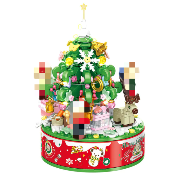 Panlos 881305 Teddy Bear Collection Christmas Music Box 2 - MOULD KING