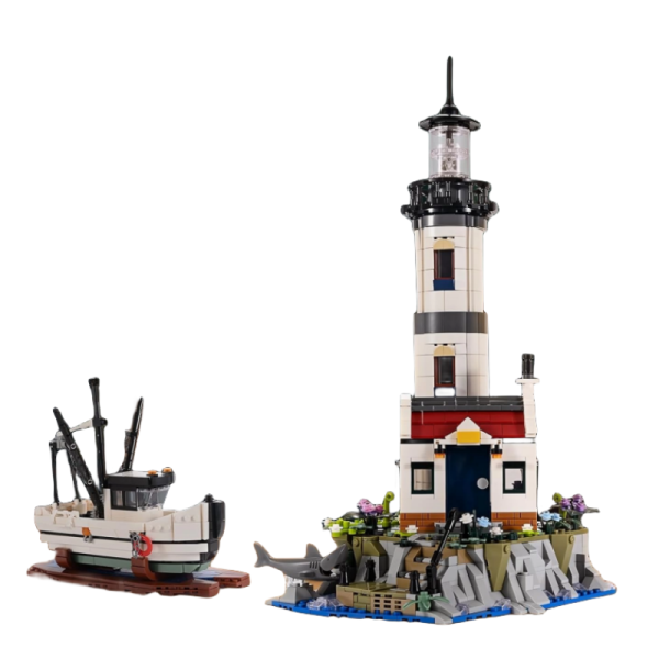 Custom 92207 Lighthouses And Shrimp Boats Modular 2 - MOULD KING