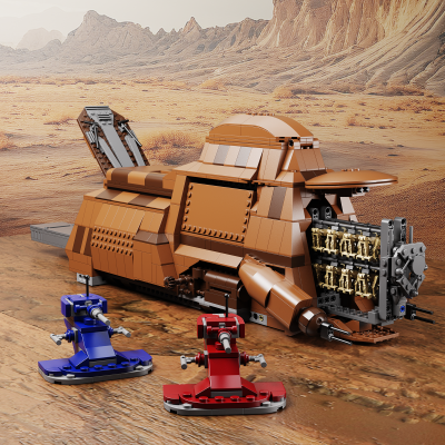 Star Wars MOCBRICKLAND 89104 Duck Troop Transport - MTT 7 3