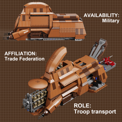 Star Wars MOCBRICKLAND 89104 Duck Troop Transport - MTT 2 7